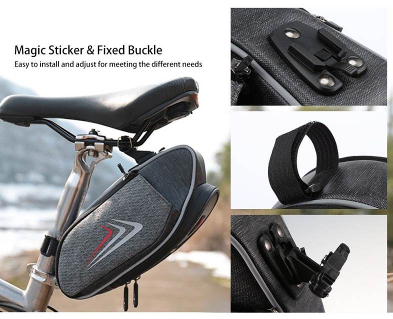 WHEELUP Bicycle Saddle Bottle Bag Seat Rear Tail Pouch Bike Accessory
