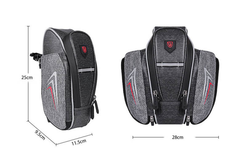 WHEELUP Bicycle Saddle Bottle Bag Seat Rear Tail Pouch Bike Accessory