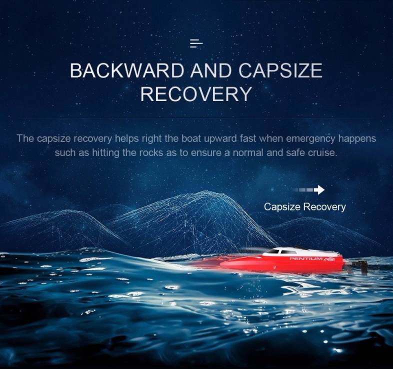 JJRC S2 Waterproof Turnover Reset Water Cooling High Speed 25km/h RC Boat