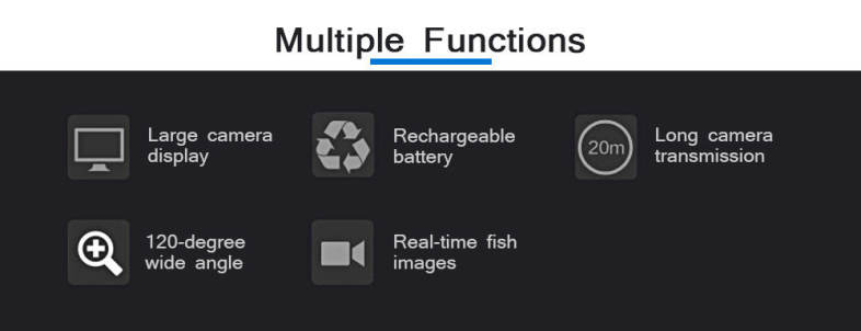 LUCKY FF3308 - 8 Underwater Video Camera Fish Finder Infrared Night Vision