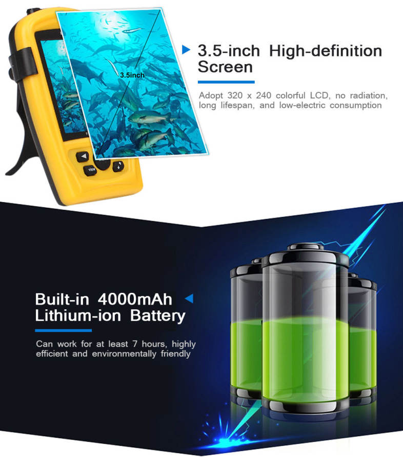 LUCKY FF3308 - 8 Underwater Video Camera Fish Finder Infrared Night Vision