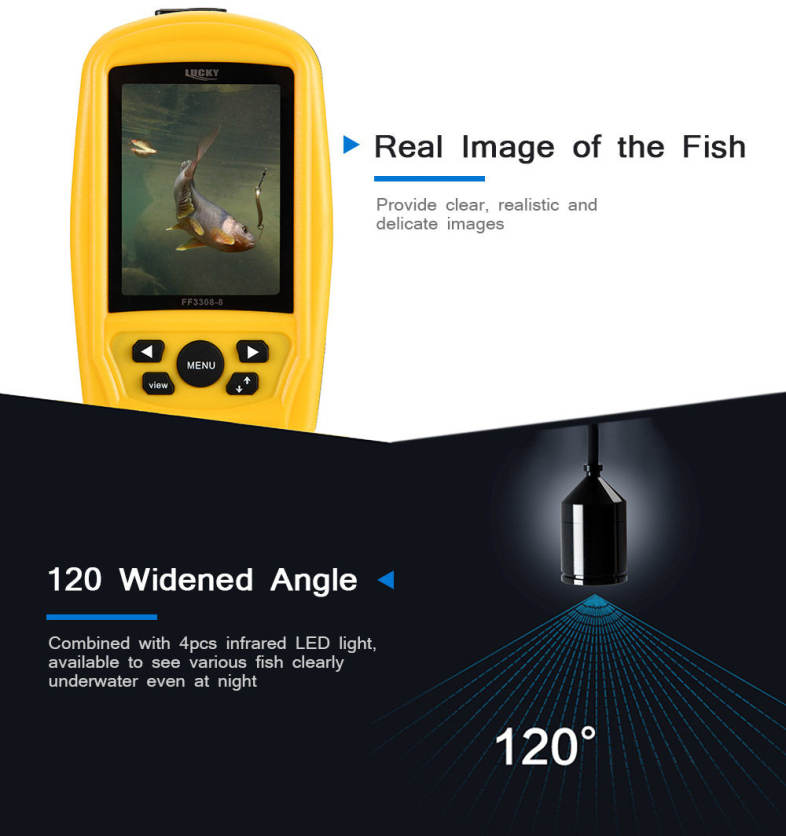 LUCKY FF3308 - 8 Underwater Video Camera Fish Finder Infrared Night Vision