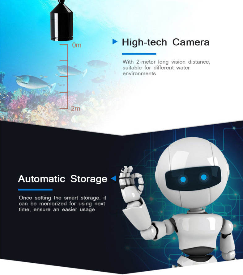 LUCKY FF3308 - 8 Underwater Video Camera Fish Finder Infrared Night Vision