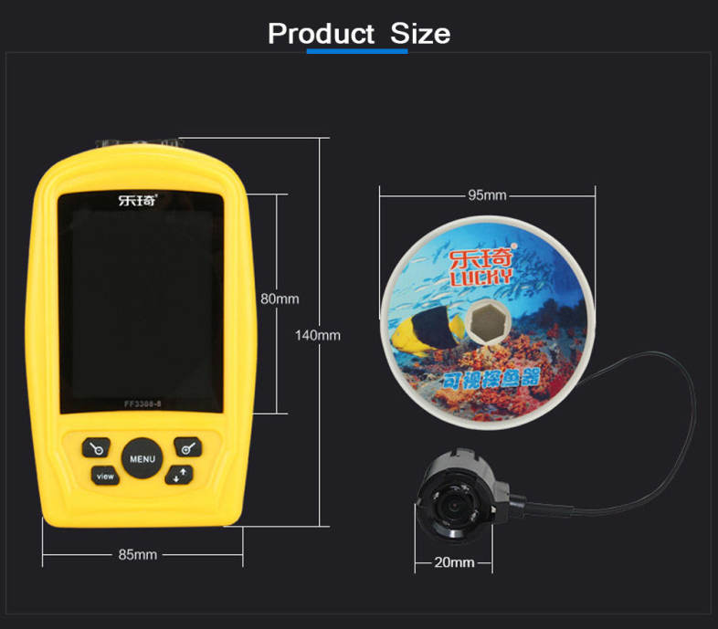 LUCKY FF3308 - 8 Underwater Video Camera Fish Finder Infrared Night Vision
