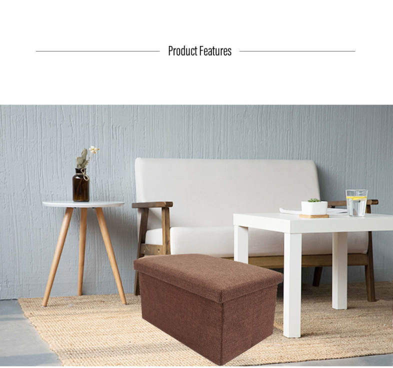 Foldable Storage Stool Clothing Organizer 