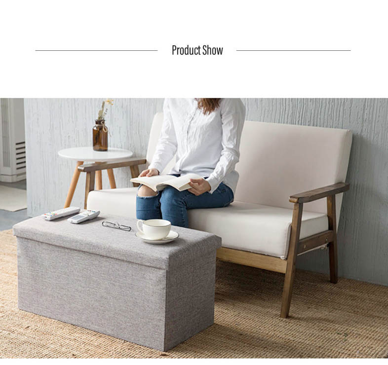 Foldable Storage Stool Clothing Organizer 