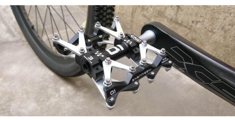 Shanmashi Q1 Mountain Bike Bearing Pedal Non-slip Road Bicycle Foot Plate for Riding Activities