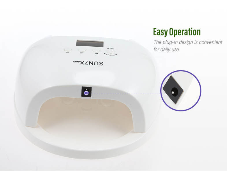 60W UV / LED Nail Lamp Intelligent Induction Manicure Therapy Machine