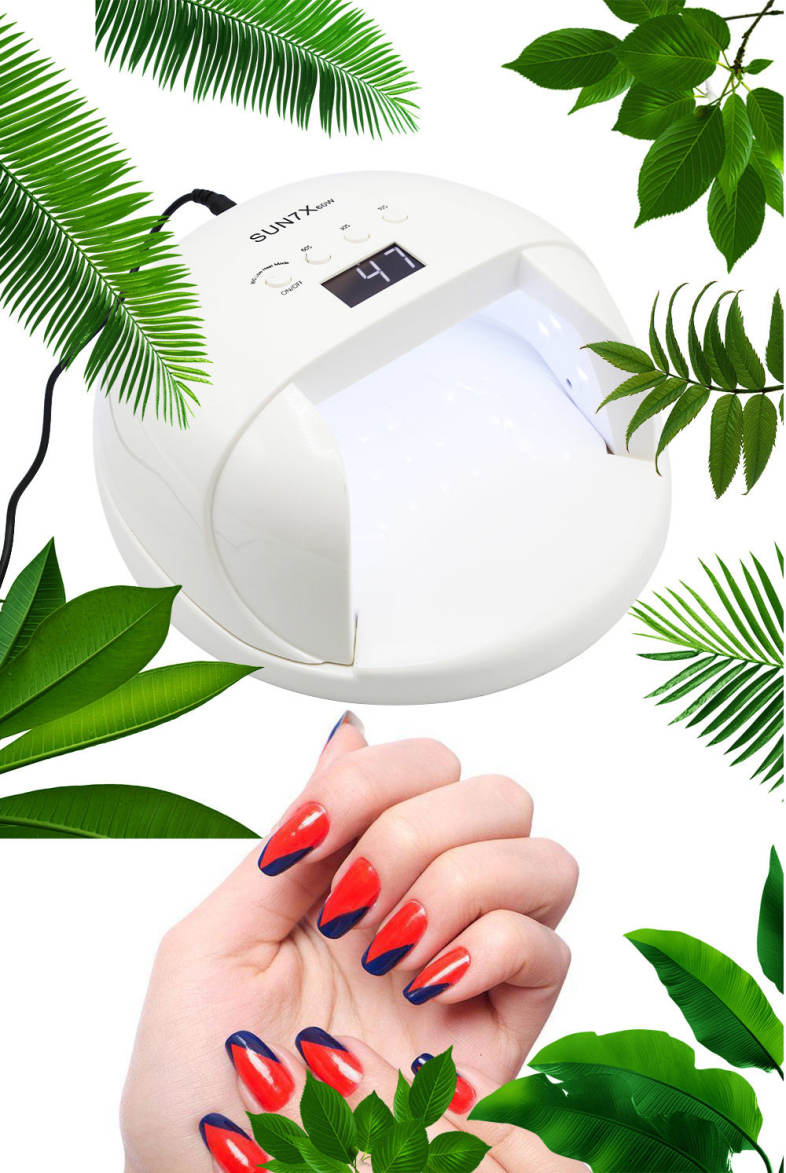 60W UV / LED Nail Lamp Intelligent Induction Manicure Therapy Machine