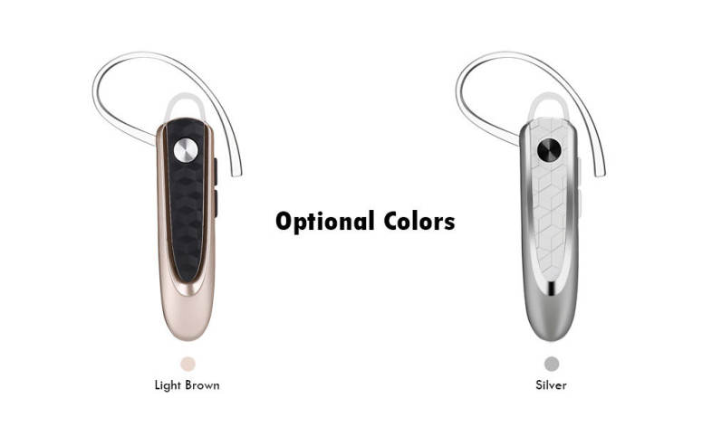 Fineblue HF - 68 Bluetooth 4.1 Earbud Business Earphone with Subsidiary Headset Cable Voice Prompt Power Display