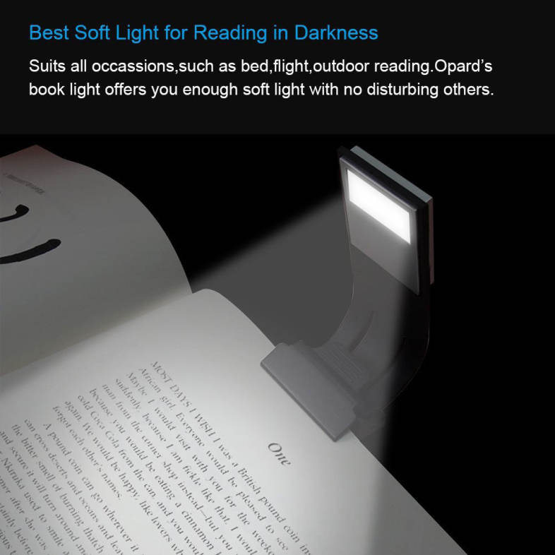 Utorch Kindle LED Clip Reading Light USB Folding Rechargeable Portable Lamp