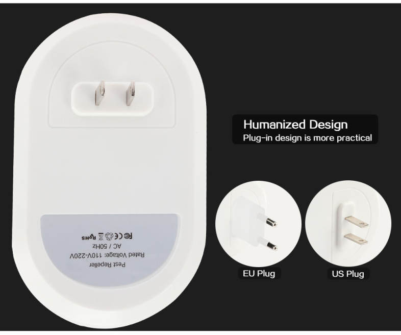 8 Waves Band Integrated Electronic Mouse Expeller Mosquito Pest Repeller