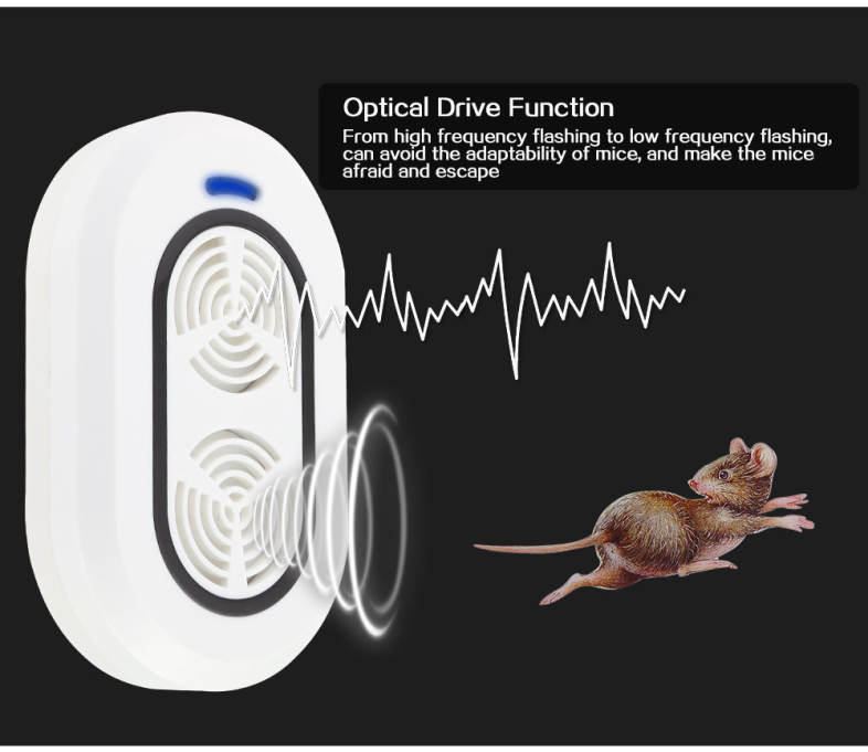 8 Waves Band Integrated Electronic Mouse Expeller Mosquito Pest Repeller