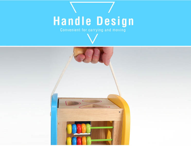 Multifunctional Puzzle Building Block Box Shape Matching Educational Toys