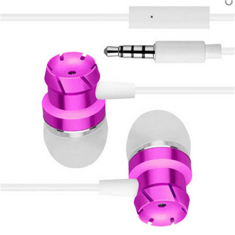 In Ear Headphones  Earbuds with Line-in Microphone Heavy Bass Dynamic Driver Earphones with Non Tangle Fabric Braid