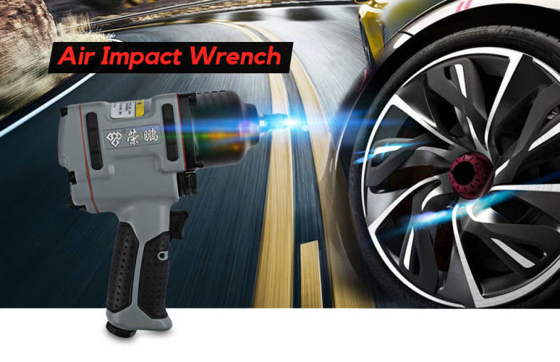 Rongpeng 7445 Professional 1/2 inch Twin Hammer Air Impact Wrench 