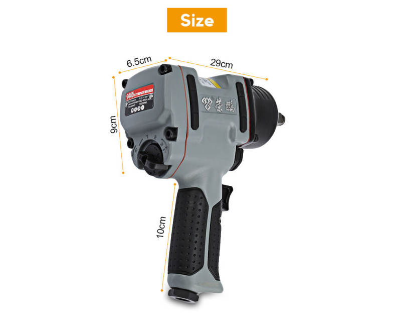 Rongpeng 7445 Professional 1/2 inch Twin Hammer Air Impact Wrench 