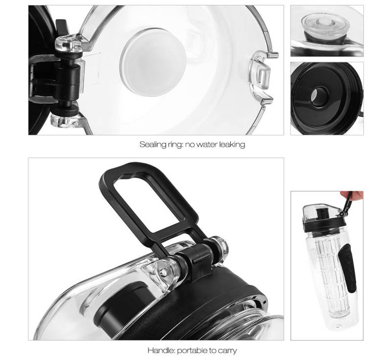 Portable Fruit Water Bottle Space Cup for Outdoor Sports