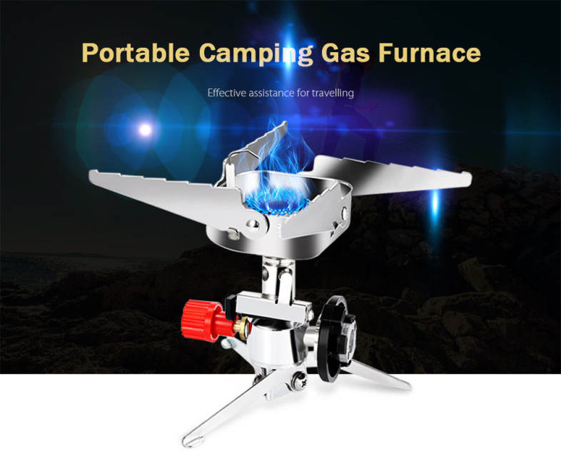 Outlife Outdoor Portable Long Tank Interface Burner Camping Gas Stove
