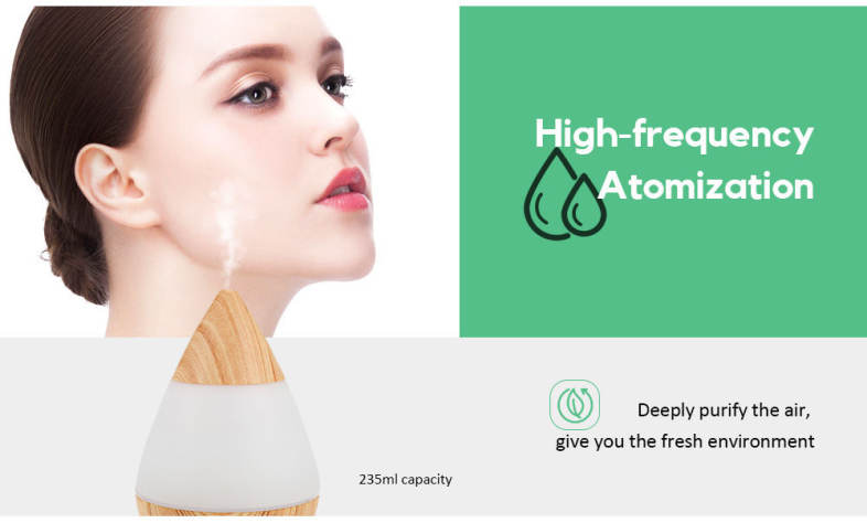 AJ - 216 235ml Aromatherapy Humidifier with Night Light Bluetooth Function