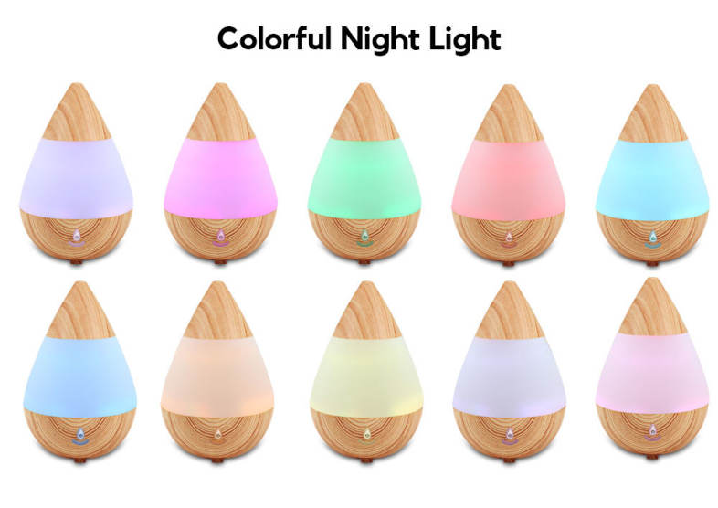 AJ - 216 235ml Aromatherapy Humidifier with Night Light Bluetooth Function