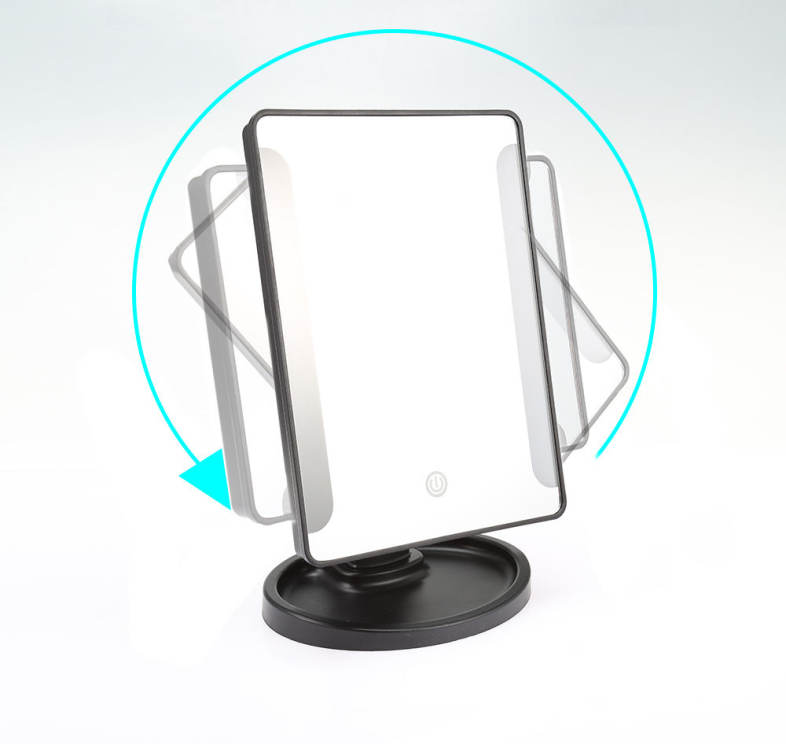 Rotation Intelligent LED Light Makeup Mirror