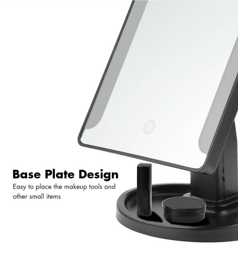 Rotation Intelligent LED Light Makeup Mirror