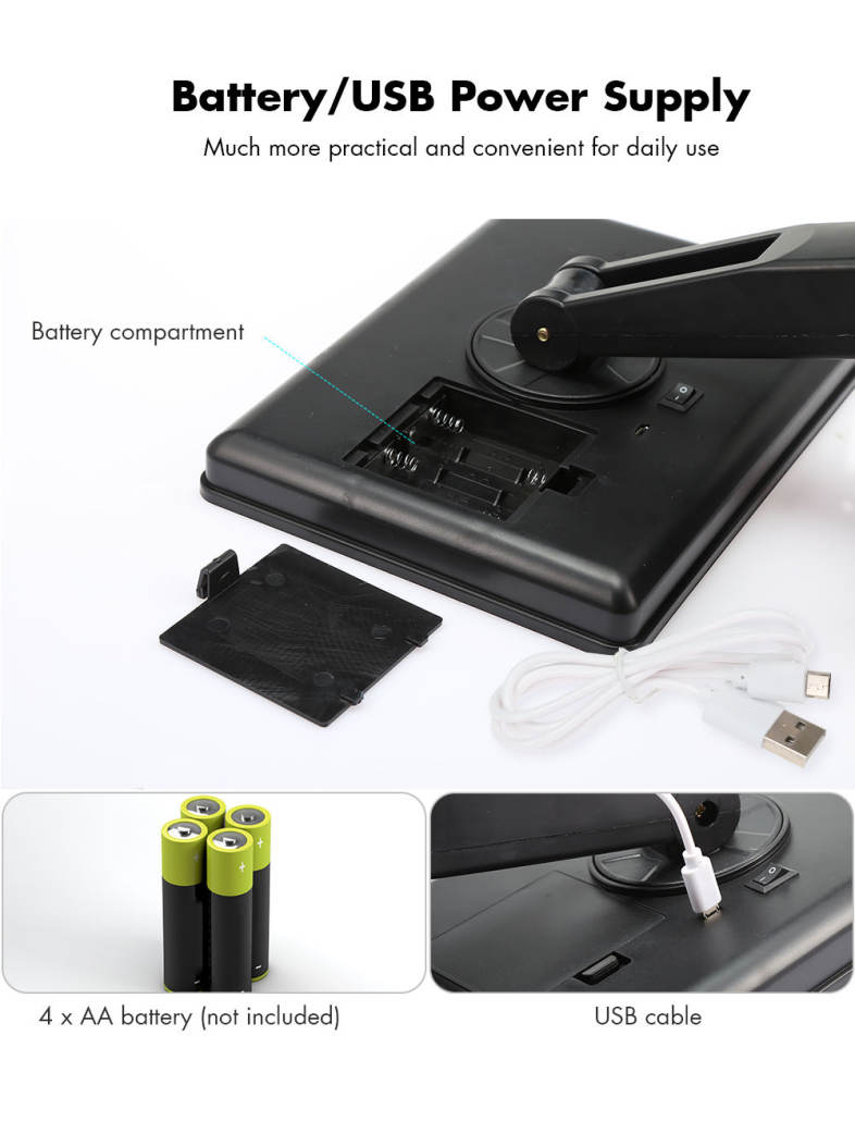 Rotation Intelligent LED Light Makeup Mirror