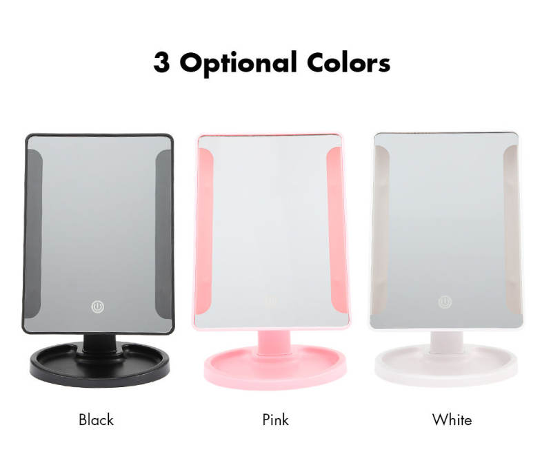 Rotation Intelligent LED Light Makeup Mirror