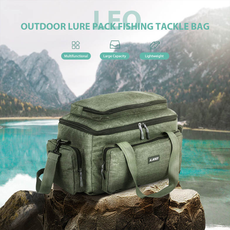 LEO Multifunctional Lure Pack Fishing Tackle Bag for Outdoor Activities