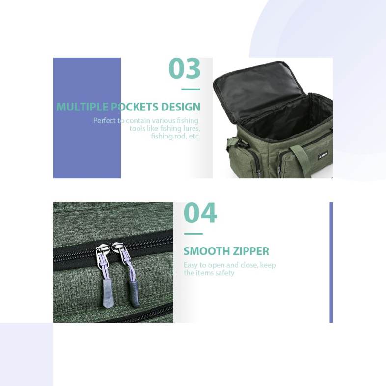 LEO Multifunctional Lure Pack Fishing Tackle Bag for Outdoor Activities