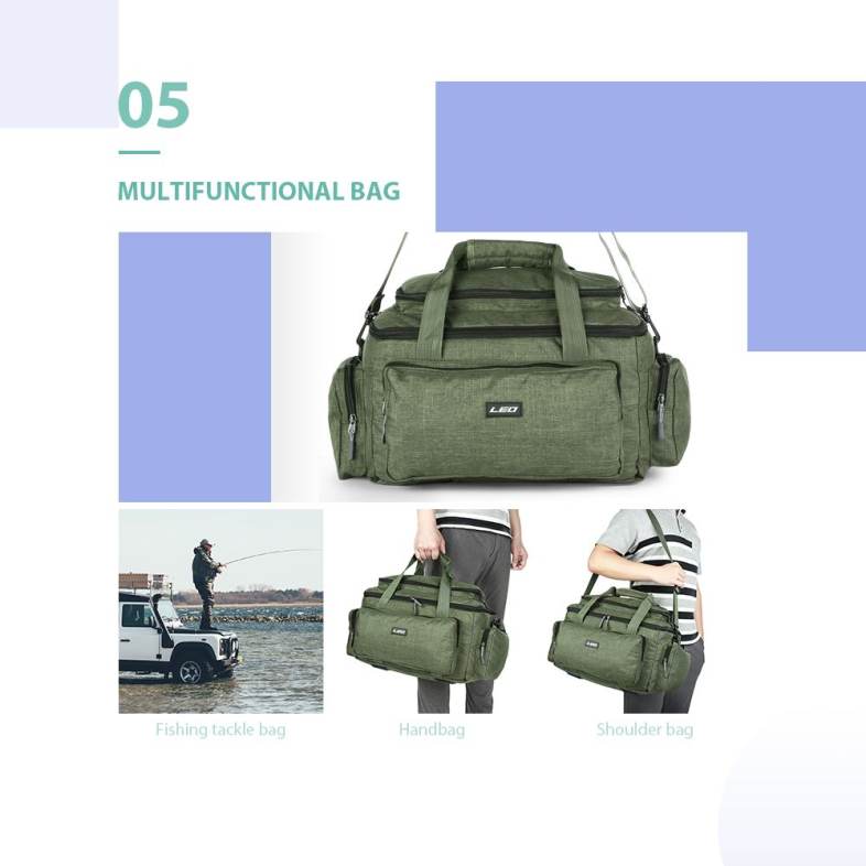 LEO Multifunctional Lure Pack Fishing Tackle Bag for Outdoor Activities