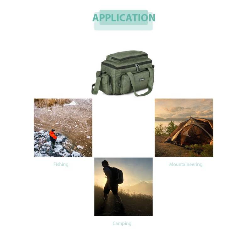 LEO Multifunctional Lure Pack Fishing Tackle Bag for Outdoor Activities