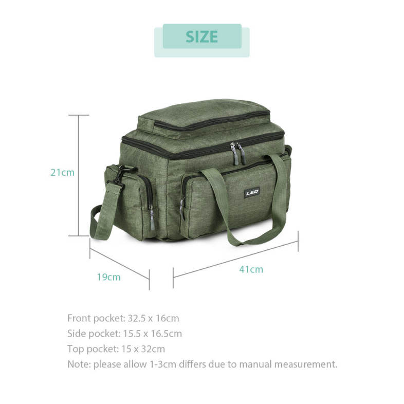 LEO Multifunctional Lure Pack Fishing Tackle Bag for Outdoor Activities