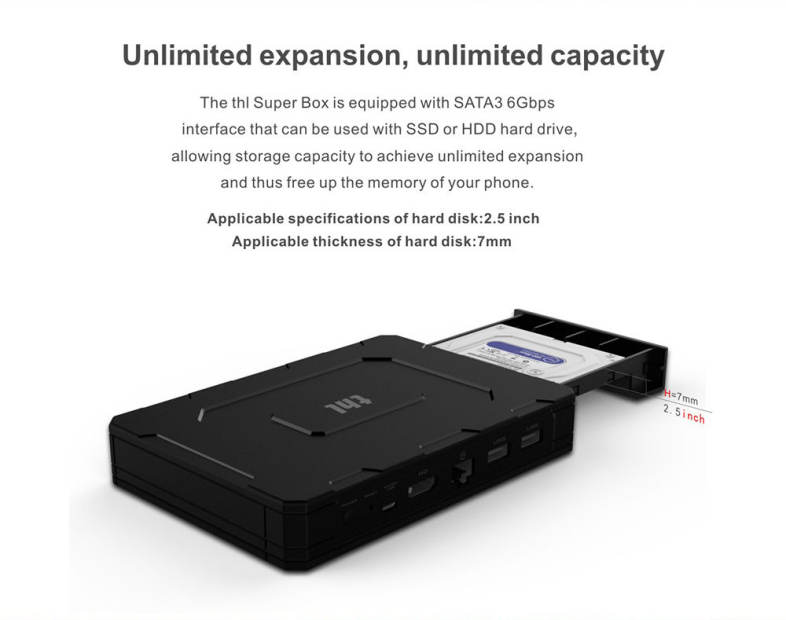 THL Super Box Amlogic S912 2GB RAM 16GB ROM 2.4G   5G WiFi BT 4.0 Support Wifi Hotspot / Smart APP / Hard Disk