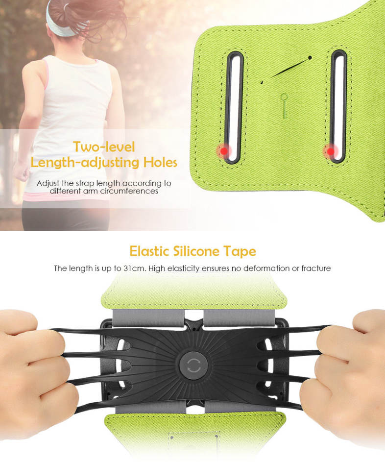 Maleroads Mobile Phone Sports Arm Band for 4 - 6 inch Smartphone