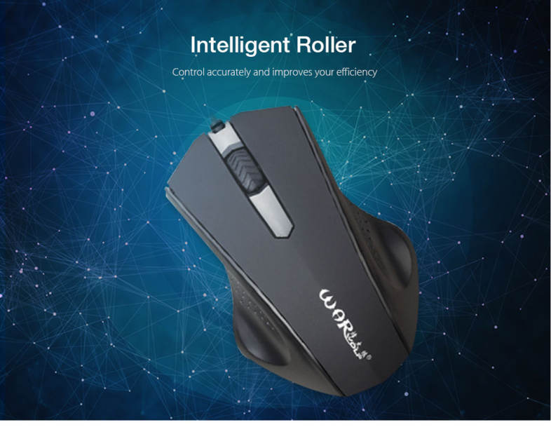 Warwolf KM - 722 Wired Keyboard Mouse Suit 104 Keys