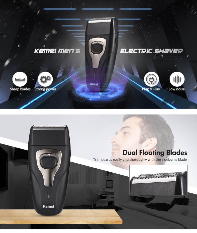 Kemei KM - 1103Z Dual Floating Men's Electric Shaver