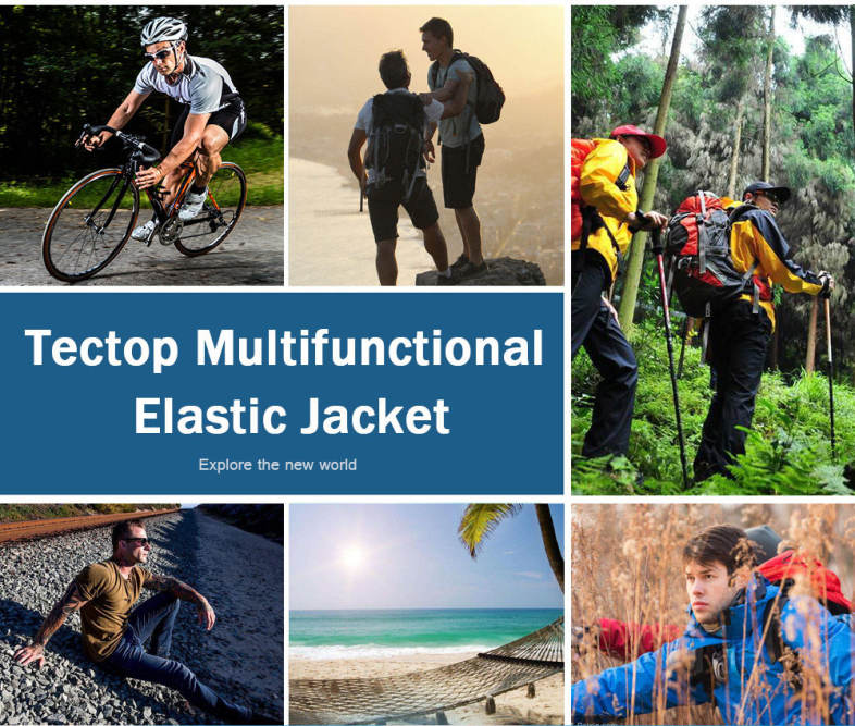 Tectop JL - 3009 Men Breathable Sports Jacket Windproof Light Beach Wear