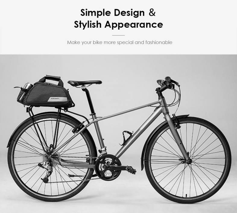 ROSWHEEL 141472 Multifunctional Bicycle Pannier Bag Trunk Pack