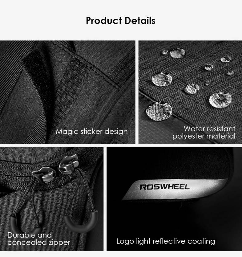 ROSWHEEL 141472 Multifunctional Bicycle Pannier Bag Trunk Pack