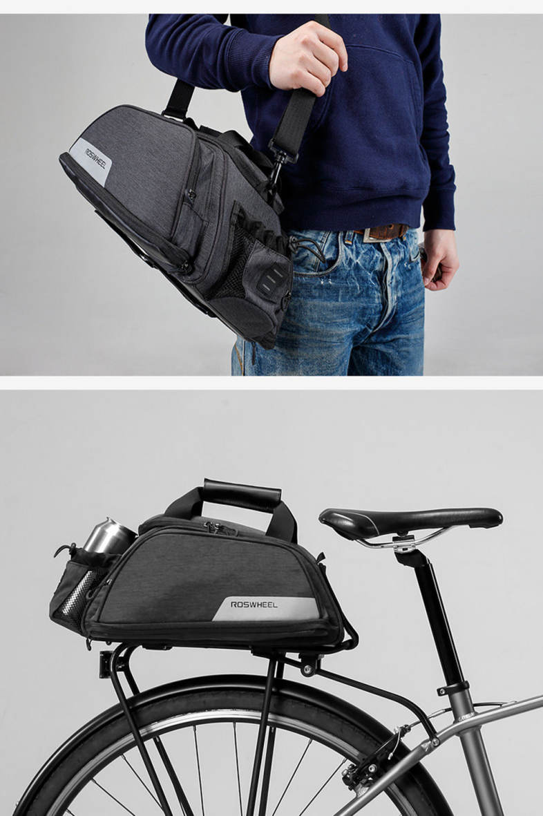 ROSWHEEL 141472 Multifunctional Bicycle Pannier Bag Trunk Pack