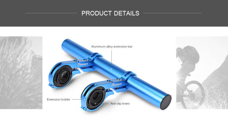 Deemount HLD - 208 Bike Extender Handlebar with Aluminum Alloy Bracket 