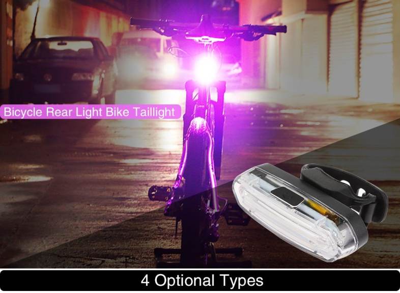 Deemount Rechargeable Bicycle Taillight Rear Lamp