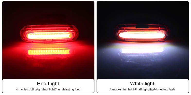 Deemount Rechargeable Bicycle Taillight Rear Lamp