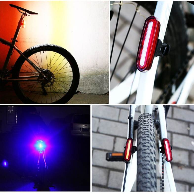 Deemount Rechargeable Bicycle Taillight Rear Lamp