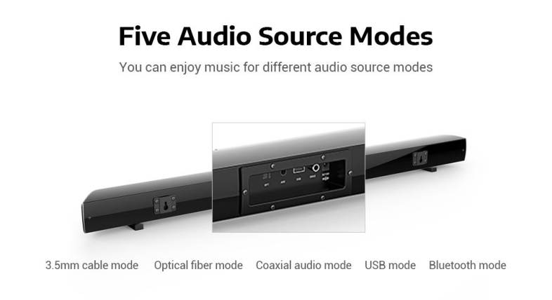 Shunpad S - R100 Wireless Bluetooth Soundbar Speaker with LED Display