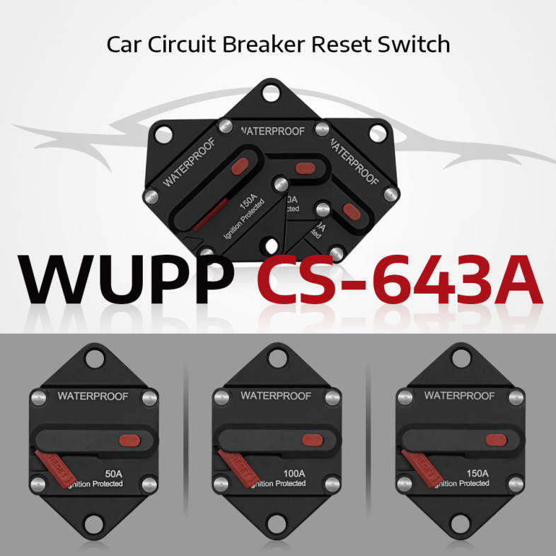 WUPP CS - 643A Car Circuit Breaker Reset Switch for SUV Bus Sedan Ship 
