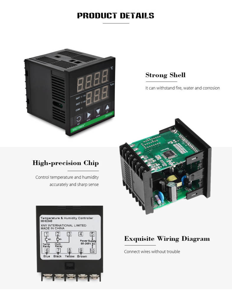 SINOTIMER Intelligent Temperature Humidity Control Instrument for Bakery Warehouse Hatch