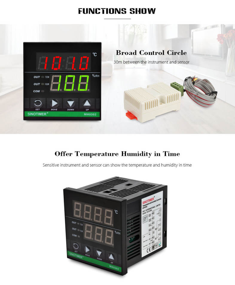 SINOTIMER Intelligent Temperature Humidity Control Instrument for Bakery Warehouse Hatch